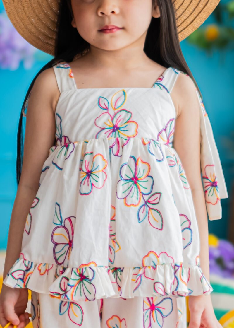 Petal Pop Coords - PEPLUM TOP, 6 YEAR OLD